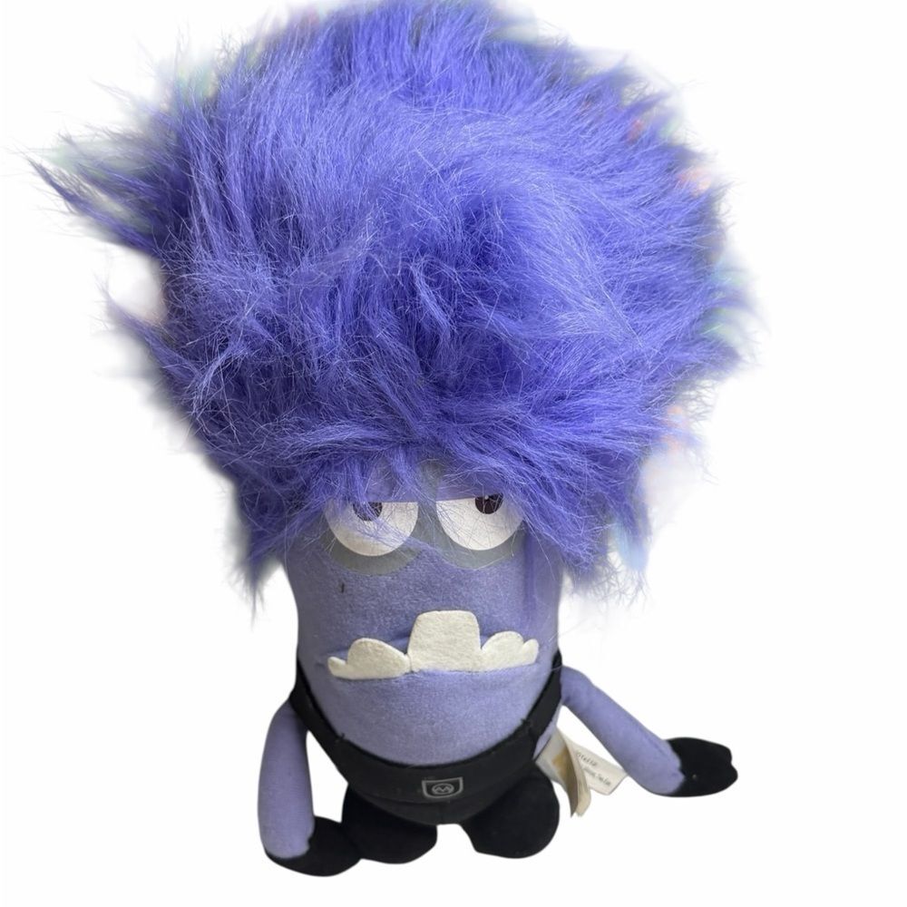 DESPICABLE ME 2 EVIL MINION TWO EYES PLUSH/STUFFED ANIMAL UNIVERSAL STUDIOS